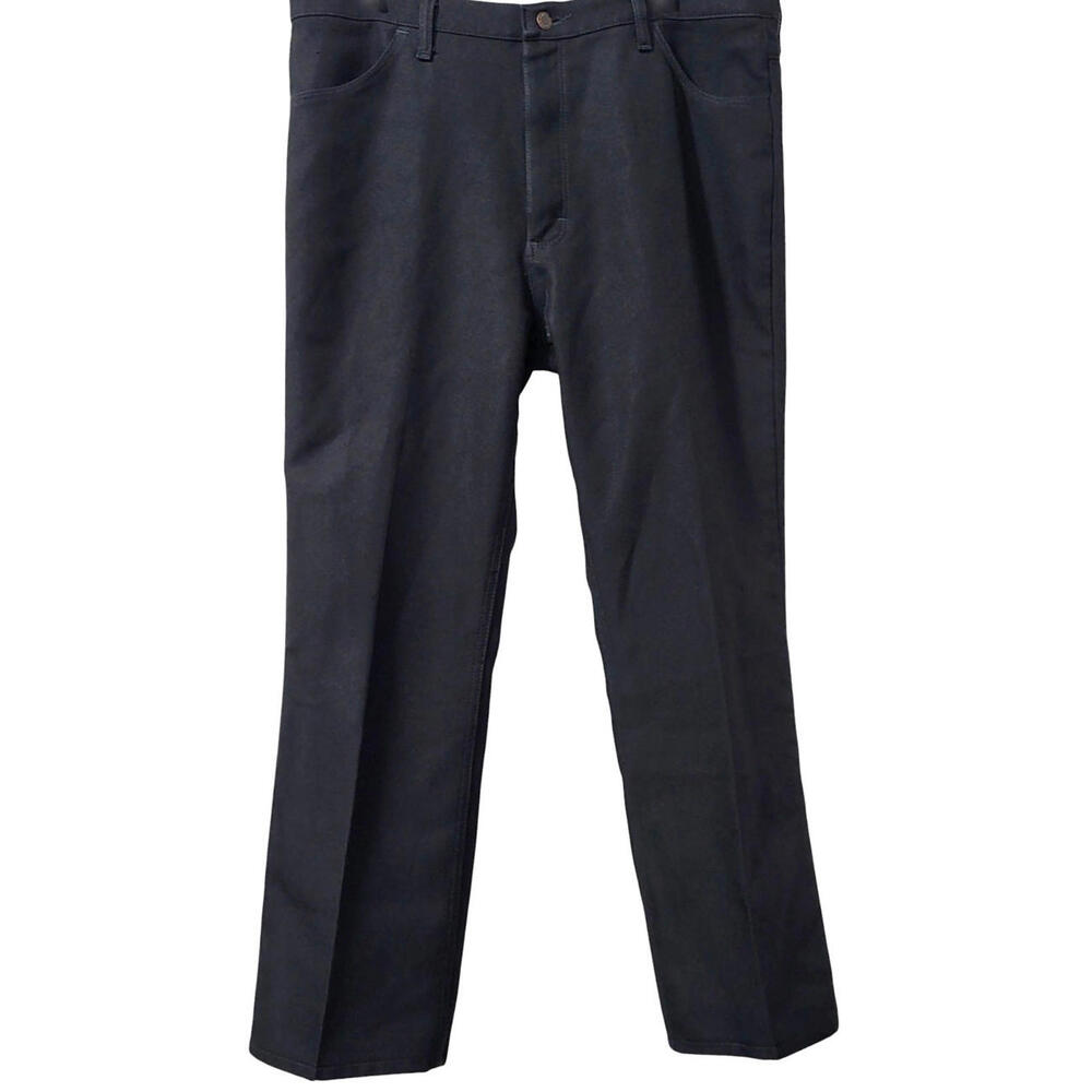Wrangler Polyester Dress Pants Mens Size 38X30 Black 82BK Western Wear
